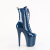 Pleaser FLAMINGO-1040GP Plateau Stiefeletten Lack Glitter Blau EU-35 / US-5
