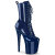Pleaser FLAMINGO-1040GP Plateau Stiefeletten Lack Glitter Blau EU-36 / US-6