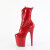 Pleaser FLAMINGO-1040GP Plateau Stiefeletten Lack Glitter Rot EU-35 / US-5