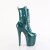 Pleaser FLAMINGO-1040GP Plateau Stiefeletten Lack Glitter Blau Grün EU-40 / US-10