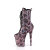 Pleaser FLAMINGO-1040SPF Plateau Stiefeletten Stoff Holograma Metallic Pink EU-41 / US-11