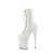 Pleaser FLAMINGO-1040TT Plateau Stiefeletten Lack Beige Weiß EU-35 / US-5