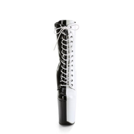 Pleaser FLAMINGO-1040TT Plateau Stiefeletten Lack Schwarz...
