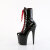 Pleaser FLAMINGO-1040TT Plateau Stiefeletten Lack Schwarz Rot EU-42 / US-12
