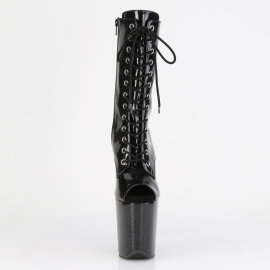 Pleaser FLAMINGO-1041GP Plateau Stiefeletten Lack Glitter...