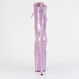 Pleaser FLAMINGO-1041GP Plateau Stiefeletten Lack Glitter Helles Lila EU-35 / US-5