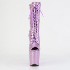 Pleaser FLAMINGO-1041GP Plateau Stiefeletten Lack Glitter...