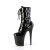 Pleaser FLAMINGO-1043 Plateau Stiefeletten Samt Schwarz EU-35 / US-5