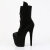 Pleaser FLAMINGO-1045VEL Plateau Stiefeletten Samt Schwarz EU-37 / US-7