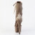 Pleaser FLAMINGO-1045VEL Plateau Stiefeletten Samt Khaki EU-38 / US-8