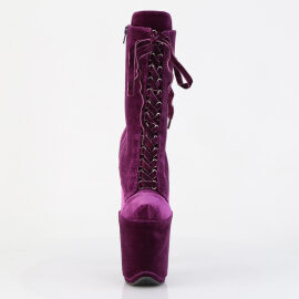 Pleaser FLAMINGO-1045VEL Plateau Stiefeletten Samt Lila...