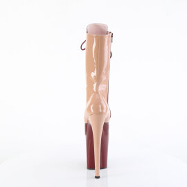 Pleaser FLAMINGO-1054DC Plateau Stiefeletten Lack Rot EU-38 / US-8