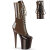 Pleaser FLAMINGO-1054DC Plateau Stiefeletten Lack Braun Mokka EU-35 / US-5
