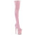 Pleaser FLAMINGO-3000 Plateau Overknee Stiefel Lack Pink EU-39 / US-9