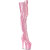 Pleaser FLAMINGO-3020GP Plateau Overknee Stiefel Lack Glitter Pink EU-37 / US-7