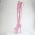 Pleaser FLAMINGO-3020GP Plateau Overknee Stiefel Lack Glitter Pink EU-38 / US-8