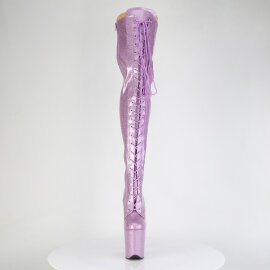 Pleaser FLAMINGO-3020GP Plateau Overknee Stiefel Lack...