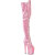 Pleaser FLAMINGO-3021GP Plateau Overknee Stiefel Lack Pink EU-35 / US-5