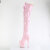 Pleaser FLAMINGO-3028 Plateau Overknee Stiefel Lack Pink EU-37 / US-7