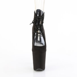 Pleaser FLAMINGO-800-22 Plateau Sandaletten Kunstleder Schwarz EU-35 / US-5
