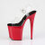 Pleaser FLAMINGO-808 Plateau Sandaletten Clear Rot EU-38 / US-8