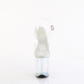 Pleaser FLAMINGO-808HT Plateau Sandaletten Clear...