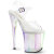 Pleaser FLAMINGO-808HT Plateau Sandaletten Clear Holograma Rauch Bunt EU-40 / US-10