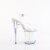 Pleaser FLAMINGO-808HT Plateau Sandaletten Clear Holograma Rauch Bunt EU-42 / US-12