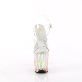 Pleaser FLAMINGO-808RG-03 Plateau Sandaletten Clear...