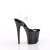 Pleaser FLAMINGO-808SS Plateau Sandaletten Clear Glitter Schwarz EU-39 / US-9