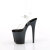 Pleaser FLAMINGO-808SS Plateau Sandaletten Clear Glitter Schwarz EU-40 / US-10