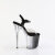 Pleaser FLAMINGO-808T-1 Plateau Sandaletten Clear Rauch Schwarz EU-35 / US-5