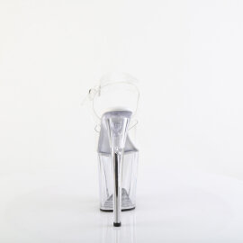 Pleaser FLAMINGO-808VL Plateau Sandaletten Clear EU-42 / US-12