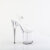 Pleaser FLAMINGO-808VL Plateau Sandaletten Clear EU-42 / US-12