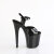Pleaser FLAMINGO-809GP Plateau Sandaletten Lack Glitter Schwarz EU-37 / US-7