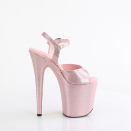 Pleaser FLAMINGO-809GP Plateau Sandaletten Lack Holograma Rauch Pink EU-38 / US-8