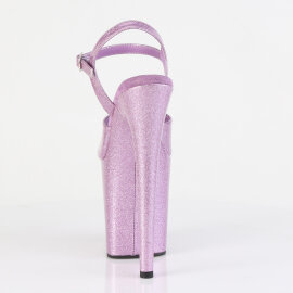 Pleaser FLAMINGO-809GP Plateau Sandaletten Lack Glitter Helles Lila EU-38 / US-8