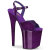 Pleaser FLAMINGO-809GP Plateau Sandaletten Lack Glitter Dunkles Lila EU-35 / US-5