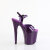 Pleaser FLAMINGO-809GP Plateau Sandaletten Lack Glitter Dunkles Lila EU-35 / US-5