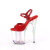 Pleaser FLAMINGO-809HT Plateau Sandaletten Lack Holograma Rauch Rot EU-35 / US-5