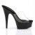 Pleaser Pantolette DELIGHT-601 Transparent Schwarz EU-35 / US-5