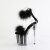 Pleaser FLAMINGO-824F Plateau Sandaletten Clear Schwarz EU-35 / US-5