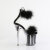 Pleaser FLAMINGO-824F Plateau Sandaletten Clear Schwarz EU-35 / US-5