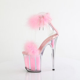 Pleaser FLAMINGO-824F Plateau Sandaletten Clear Pink EU-37 / US-7
