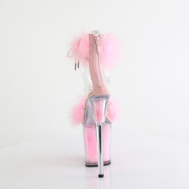 Pleaser FLAMINGO-824F Plateau Sandaletten Clear Pink EU-37 / US-7