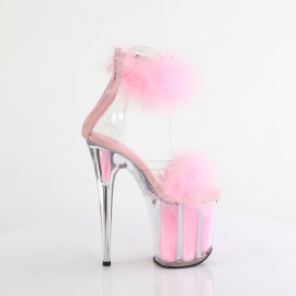 Pleaser FLAMINGO-824F Plateau Sandaletten Clear Pink EU-37 / US-7
