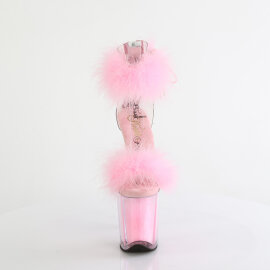 Pleaser FLAMINGO-824F Plateau Sandaletten Clear Pink...
