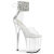 Pleaser FLAMINGO-824RS Plateau Sandaletten Clear Strass Transparent EU-41 / US-11
