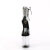 Pleaser FLAMINGO-824RS Plateau Sandaletten Clear Strass Transparent Schwarz EU-36 / US-6