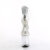 Pleaser FLAMINGO-824RS-02 Plateau Sandaletten Clear Strass Transparent EU-37 / US-7